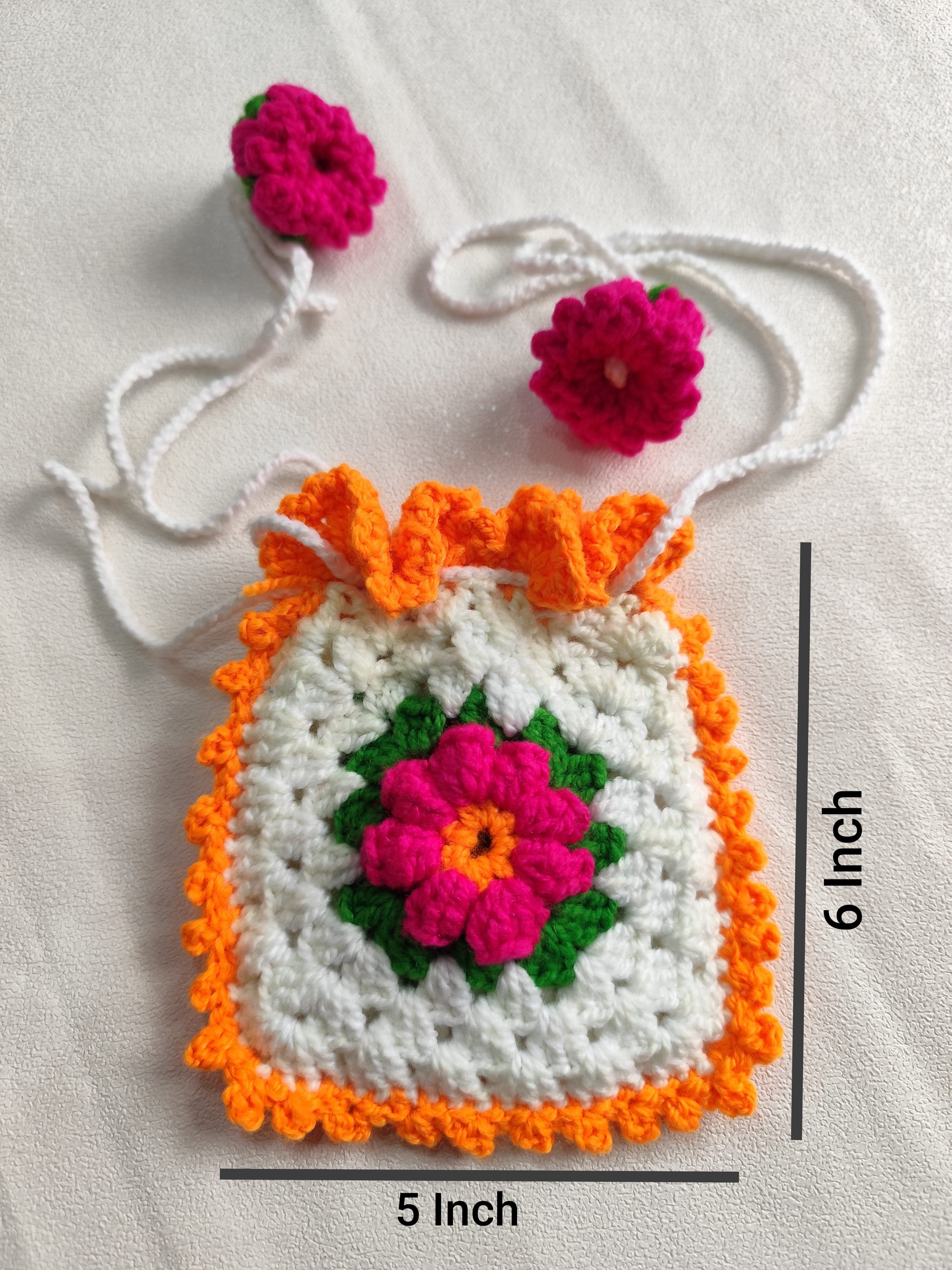 Thumbnail of Trendy handmade woolen potli bag 4